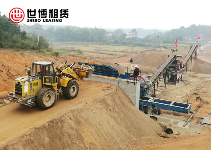 出租移动破碎站——商合杭高铁路基AB料加工项目