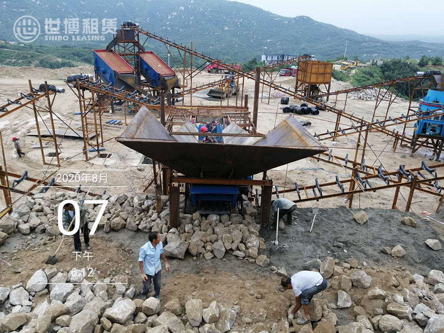 出租矿山设备—南阳方城麻骨砂生产线